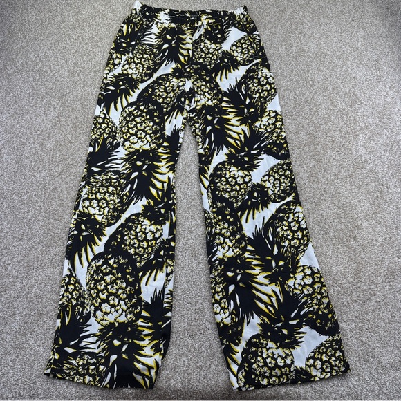 Worthington Pants - Tropical Pineapple Print Pants Womens size Small